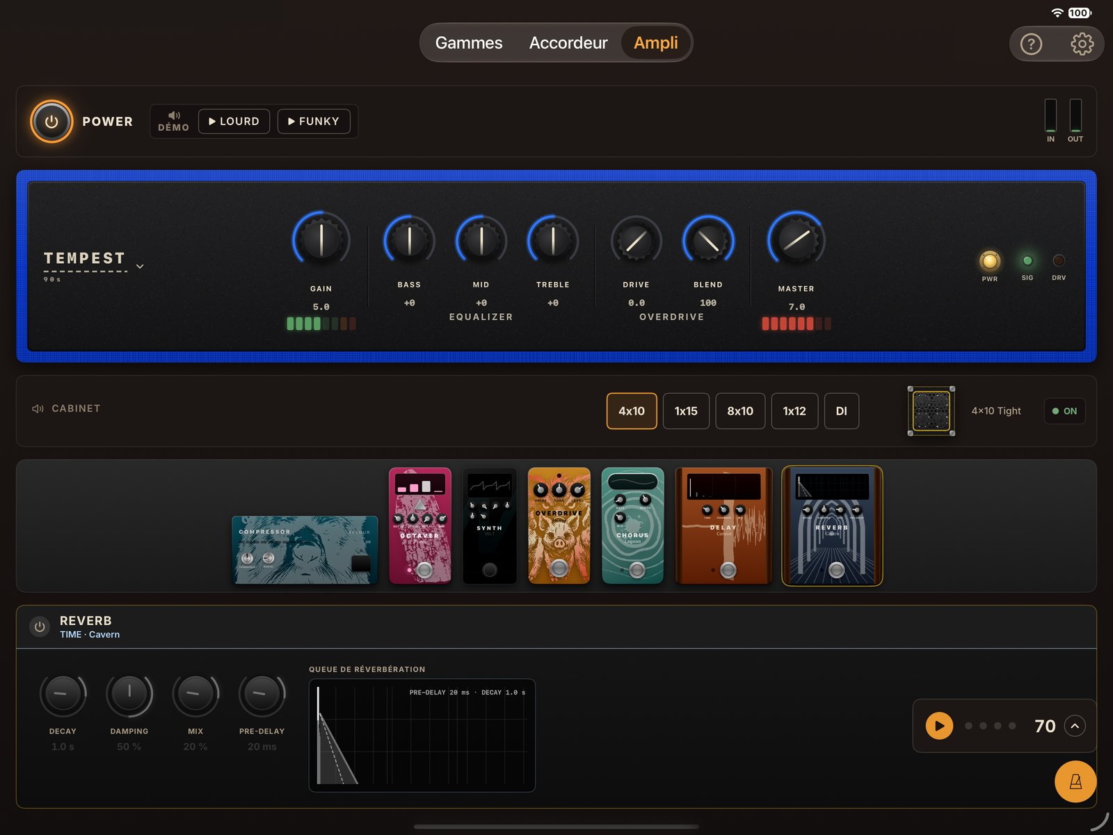 L'ampli Tempest dans UnitBasse